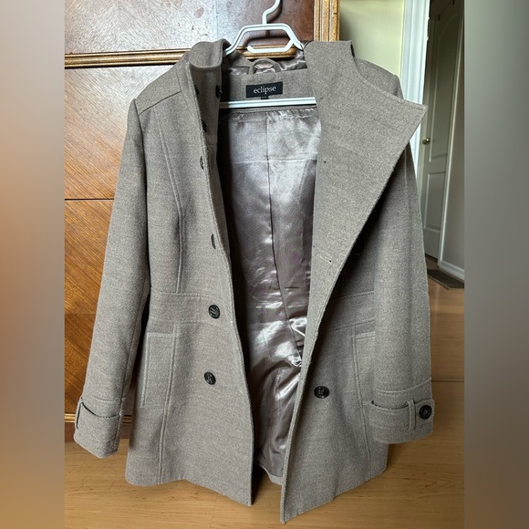 Gray fall/winter pea coat from Eclipse - Picture 3 of 11